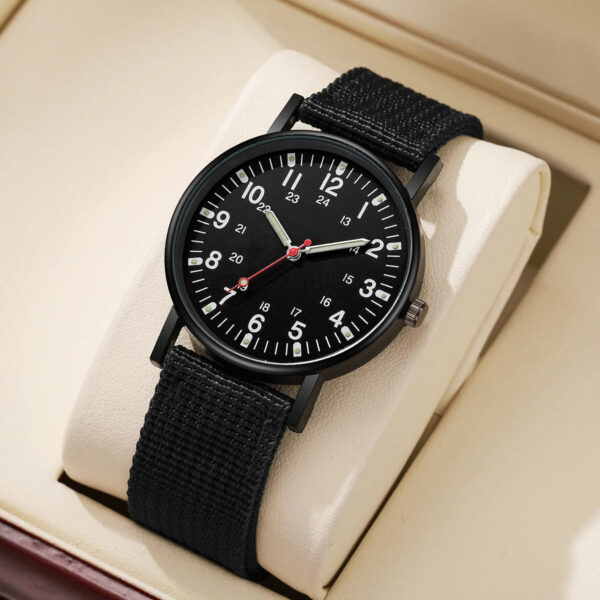 S4fd395159b44402ca7e81772ac98dca1s.jpg Casual Nylon Band Men Sports Watches Anlog Quartz Military Wristwatches Reloj Hombre(Without Box)