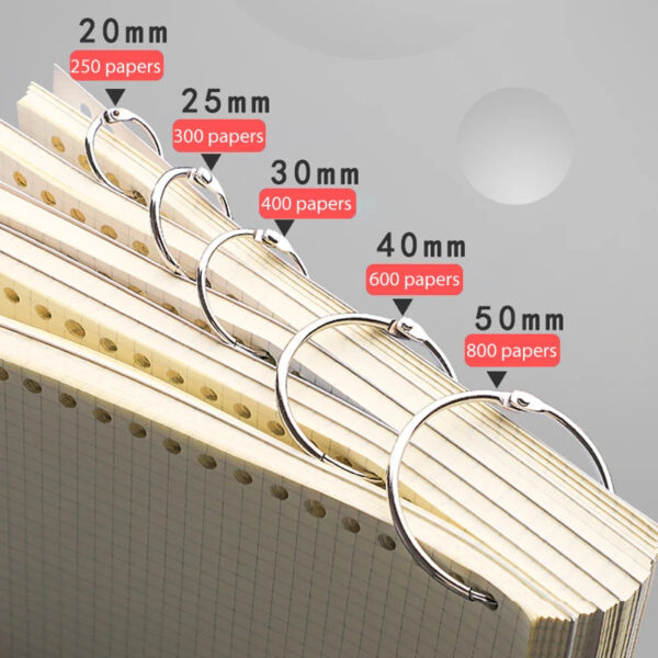S506d0d248d1a4c7e90d19672c1c9d2d8p.jpg 20/30/40/50mm Metal Binder Ring Loose-leaf Paper Book Index Cards Album Binding Clip Hole Punch Puncher Office Supplies