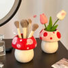 S507a96e52dd44504873541144a69ffecg.jpg Cute Mushroom Ceramic Pen Container Series Suitable Makeup Brush Holder Office Supplies Desktop Creative Decoration
