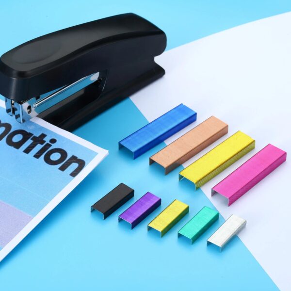S5088e82d79604e739d97af7ecd95496fm.jpg 4000Pcs/4Pack Green Metal Staples 26/6 Standard Stapler Staples 1/4 Inch Length Office Stationery Staple School Binding Supplies