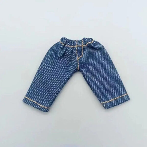 S50902cbab3cb4ac6aaad3f1cb6924497l.jpg Clothes Trousers T-shirt For 1/11 OB11 Dolls For 1/12 Bjd/GSC Doll Denim Pants DIY Obitsu 11 Doll Clothes Accessories Toys
