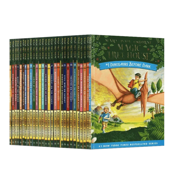 S509e4b64dd684f569897d34167c0580cC.png 1 Set 28 Books MAGIC TREE HOUSE 1-28 English Reading Books Children's English Chapter Bridge Book Extracurricular Reading