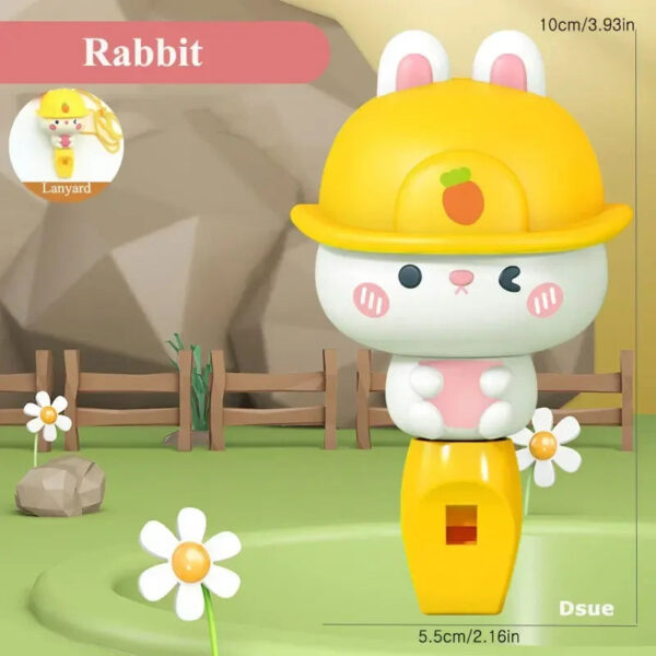 S50b2f6c0c00a439cb959f48997059f48c.jpg Cute Animal Rabbit Baby Whistle Dinosaur/Dog Whistling for Kid, Early Learning Musical Instruments Toys for Toddlers 1-3 Gift