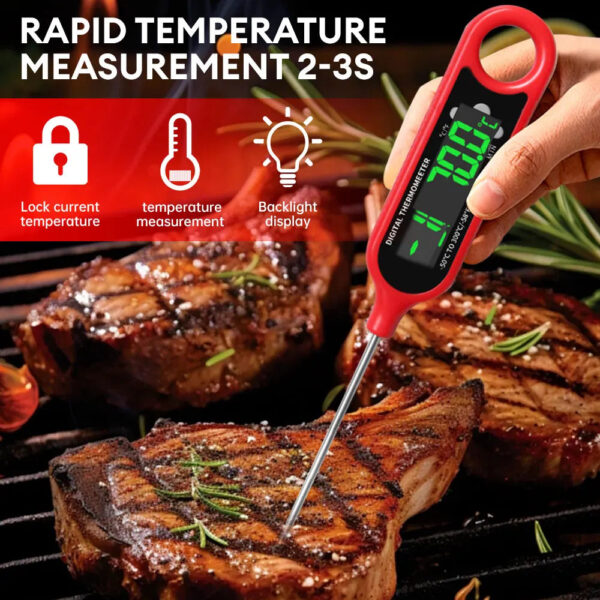 S50d8a8a01d34427790f9fe09605c0d1bt.jpg Digital Meat Thermometer Instant Read Out for Baking Kitchen Cooking BBQ With Probe