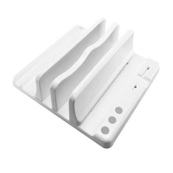 S513655a58ba7434b8d653e11ebad1ef5I.jpg 4 in 1 Office Laptop Stand Vertical Save Desktop Space Easy To Place Computer Accessories Scalable Width Office Desk Storage