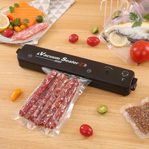 S517661b1656b4fc59523342ccfe64d89k.jpg TINTON LIFE 220V/110V Vacuum Sealer Packaging Machine with Free 10pcs Vacuum bags Household Black Food Vacuum Sealer
