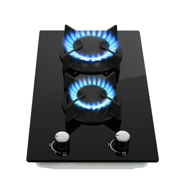 S51ad3fe1c0ae428e9b0ed8799f6662e0I.jpg 30cm Glass Gas Hob 2400W/1800W Dual Gas (Natural/Propane) Auto Flame Safety 2 LED Bulbs Built-in or Freestanding 220-240V CE