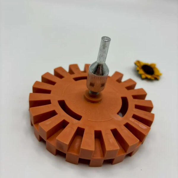 S520d0e686da3466a96b59e124dc56288i.jpg 4" Eraser Wheel - No-Scratch Decal, Adhesive, Vinyl Remover for Car, Glass, Metal with Drill Adapter
