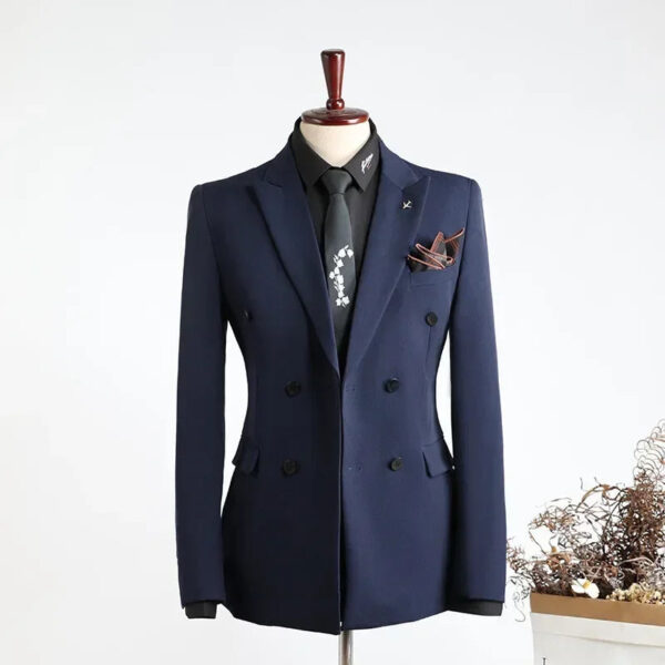 S520d16125d7e460e96799849ef056d517.jpg Casual Fashion Business Customer Made Clothes Men Blazer Jacket for Men Double Breasted Suit Jackets Coat Male Men Clothing