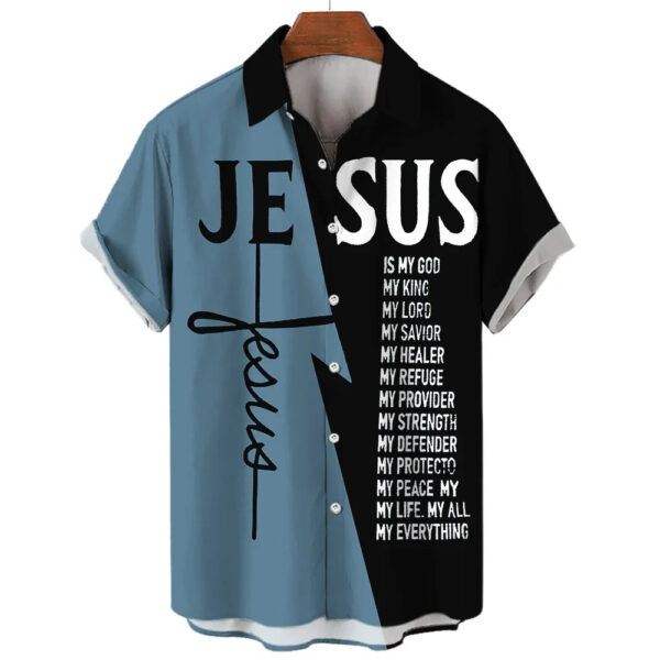 S52dbee9aefb24517a543e289f951c807m.jpg Crusader Knight Printed Short Sleeve Shirt Fashionable And Handsome 3D Printed Men's Casual Large Size Shirt 2023