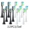 12 PCS for SOOCAS X3/X3U/X5 Brush Heads Replaceable Soft DuPont Sonic Electric Toothbrush Clean Brush Vacuum Bristle Nozzles