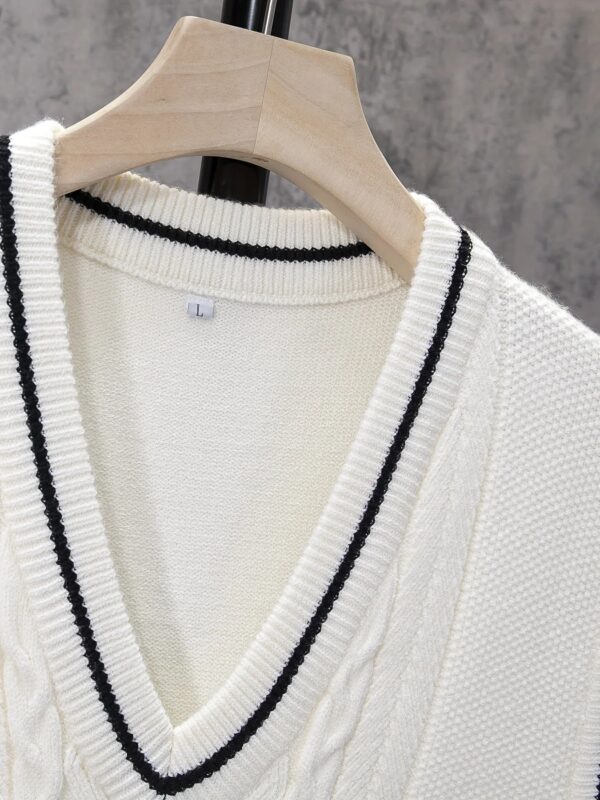 S538c7d89e1a142cb90e89ddf9bf11a98v.jpg ShiSho original men's striped versatile home casual basic comfortable autumn & winter warm V-neck knitted sweater vest