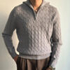 S53b891f116264241b2eabe9bffa1be684.jpg Autumn and Winter Turtleneck Casual Knitted Sweater Thickened Warm Pullover Sweater Zipper Business Versatile Slim Base Shirt