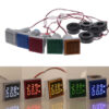 S53c754548c644f24b5318baa1caf4a26v.jpg Mini Digital Voltmeter Ammeter 22mm Square AC 20-500V 0-100A Amp Volt Voltage Tester Meter Dual LED Indicator Pilot Lamp Light
