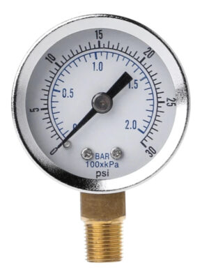 S54691c11188345c0ada7fefc75328cb9B.jpg Utility Pressure Gauge 0-30psi 0-2bar Low Pressure Hydraulic Gauge Dual Scale Pressure Gauge 1/8" BSPT thread for Fuel