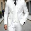 Classic Wedding Tuxedos Slim Fit Bridegroom For Men 3 Pieces Groomsmen Suit Male Formal Business Men Suits(Jacket+Vest+Pants)