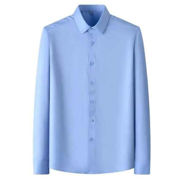 S54cffc627c58448cb83f49232cdb8c4e9.jpg Big Size 5XL Business Shirts For Men Long Sleeve Autumn Wrinkle-free Slim Fit Camisa Social Formal Soft Wedding Office White Top