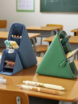 S54d81affd9aa41a187a9ff9ea1c82f02W.jpg Foldable Silicone Pen Holder, Expandable Pencil Cup Organizer, Large Capacity Desk Storage for Office Study,Student Teacher Gift