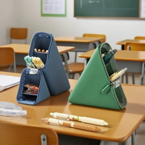 S54d81affd9aa41a187a9ff9ea1c82f02W.jpg Foldable Silicone Pen Holder, Expandable Pencil Cup Organizer, Large Capacity Desk Storage for Office Study,Student Teacher Gift