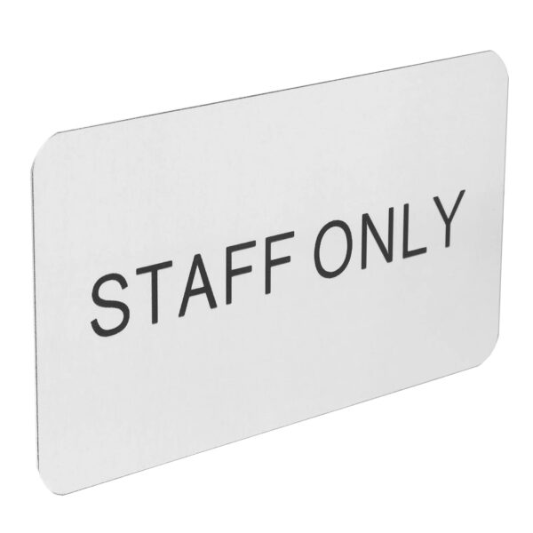 S552622a612cc4c5db2cc862bac99323cG.jpg Office Logo Employees Only Sign for Door Dedicated Replacement Aluminum Alloy Restaurant Staff Plate