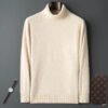 S553d6b39ea8c40de9f84aef2ac418f29F.jpg 100% Male Mink Cashmere Sweater Solid Color Turtleneck Thick Autumn And Winter Loose Large Size Turtleneck Wool Bottoming Shirt