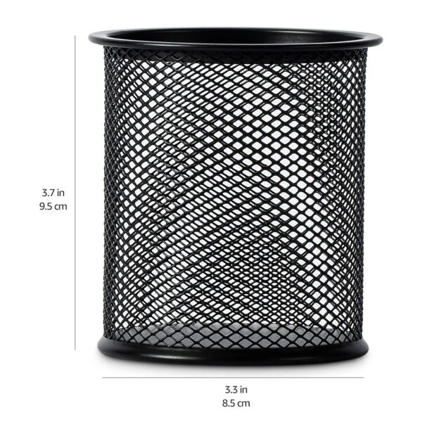 S56663bbc36ff48fdba566106450193cao.jpg Container Desk Organizer Container Black Desktop Metal Pen Holders Mesh Pencil Cup Pen Case