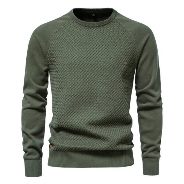 S569674822b0d4ed29e1aa8ca0e176cf49.jpg AIOPESON Mens Crew Neck Cotton Pullover Sweater Casual Business Geometric Knitted Mens Sweaters