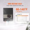 S571f71eb391a4495827e7aad780e00234.jpg SucceBuy Instant Water Heater 8/13.8/18kw On Demand Electric Water Boiler Digital Temperature Display & Easy Installation