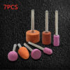 S578979c5669648428be1d0986d9532d28.jpg 7pcs/set Abrasive Mounted Stone For Dremel Rotary Tools Grinding Stone Wheel Head Dremel Tools Accessories