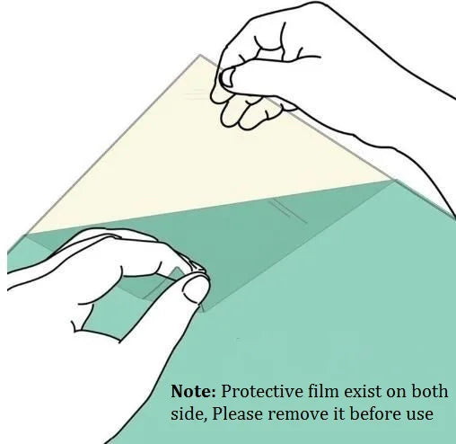 Size A4 Transparency PVC Binding Cover Clear Plastic Acetate Sheets - Thickness 200micron 8mil