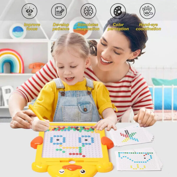 S579d2237c81944baaad6225ea80917b0K.jpg Kids Magnetic Drawing Board Yellow Duck Dinosaur Writing Board Creative Drawing Booklets Pattern Educational Montessori Toy Gift