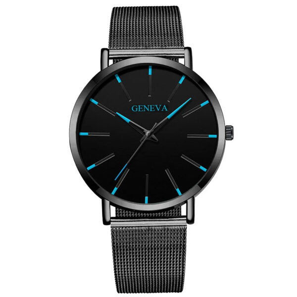 S581095e161c748928b453bf937d2b039W.jpg Top Brand Fashion Minimalist Ultra-thin Watch Men's Business Stainless Steel Strap Steel Mesh Quartz Watch Relogio Masculino