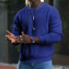 S58222e0b338e4b47afe568f817e2958a5.jpg New 2026 Men's Waffle Knitted Sweaters Solid Loose Casual O-neck Pullover Tops Spring Autumn Long Sleeve Sweatshirt Male Sweater