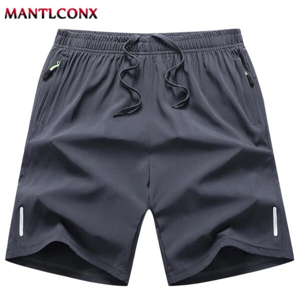 S582acea1558f47d59ebfbc7da6a5c976Q.jpg Summer Men's Shorts Cool Sportswear Running Sport Shorts Casual Bottoms Gym Fitness Training Jogging Short Pants Men Black Gray