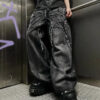 S58806e14120641dc811df10a7c0ae960K.jpg Gothic Retro Oversized Baggy Fit Unisex Mopping Pants Y2K Phantom Jeans High Street Spider Embroidered Patch Hip Hop Streetwear