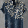 S59124aeed81147d18f7e19dbf379c7046.jpg 2025 Men's Mandala Flower Pattern Short Sleeve Shirt Summer Vintage New Linen Shirt men's Short Sleeve Leisure Holiday Streetwea