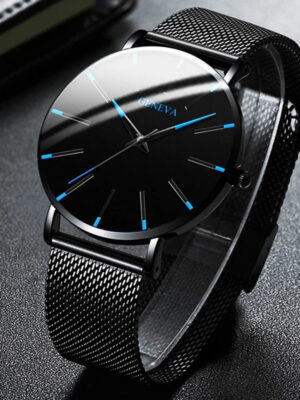 S592527a5817643029ae1a33c410fa5cf0.jpg Top Brand Fashion Minimalist Ultra-thin Watch Men's Business Stainless Steel Strap Steel Mesh Quartz Watch Relogio Masculino