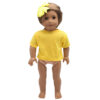 S595f778c77d34199a1c3e9dfb2443f4bR.jpg 2pcs T-shirt+underpants Clothes Set For 18 Inch american&43cm Baby Newborn Gilr Doll 3 Color Shirt For OG,Russia Dolls Toy
