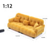 S5a125735249743638645e5b77df4337f3.jpg Dollhouse Simulation Flocking Sofa Model Dollhouse Mini Living Room Furniture Decoration Accessories Pretend Play Toys