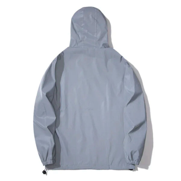 S5a333b2547654e92b83001a5e28152a1h.jpg New Couple Night Reflective Clothing Solid Color Jacket Polyester Student Male Class Uniform Trendy Luminous Dancer Jacket