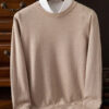 S5a9fc4ebb05f4c78a9124766845d9d33Z.jpg Choice Men's Wool Sweater Autumn Winter New Round Neck Pullover Loose Solid Color Bottoming Shirt Long Sleeve Smart Casual Tops