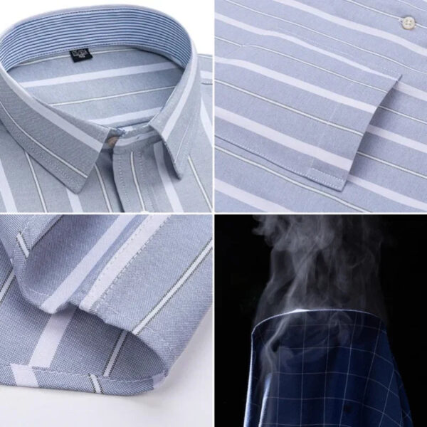 S5b44090086ed42bf80e3fdae093fe62cE.jpg 100% Cotton Oxford Men's Shirt Short Sleeve New High Quality Business Casual Fashion Men's Plus Size Shirt Formal S-7XL