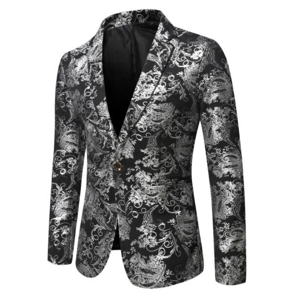 S5b62bf523d404416b8a51749ef21bedfI.jpg Blazer Mens Jacket Fashion Business Handsome British Style Casual Slim-fit Print Wedding Work Hot Chick At The Bar Blazers