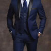S5b77fb9b6e61403aae1e7774bf2c17f1f.jpg Elegant Men's Suit Sets- Slim Fit Tuxedo Set for Weddings & Formal Occasions, Black Suit