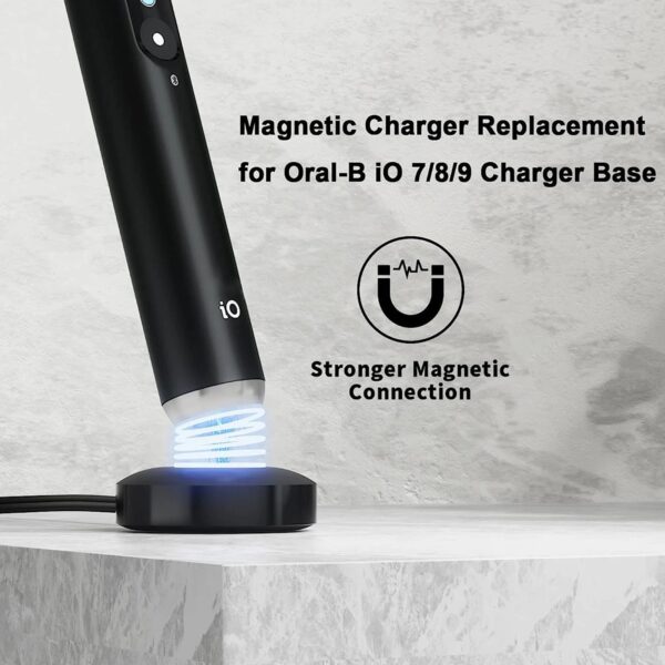 S5b9c14c7a831403baa11008fc9b0114c5.jpg Electric toothbrush magnetic charging station for Braun Oral B IO 3768 toothbrush replacement IO7 IO8 IO9 power charger(EU/US)