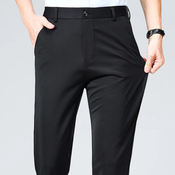 S5c18b2af06b8425d8a59703a4374ef931.jpg Summer Autumn Thin Trousers Men Formal Dress Suit Pants Work Pants Quality Business Casual Pants Black Wine Red Long Pants