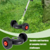 S5c30c5304add49379405cc84f3257840H.jpg Mower Support Wheels Adjustable Cordless Trimmer Auxiliary Wheels Garden Lawn Mower Cutter Replacement For Plants
