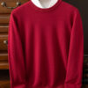 S5c9ea563cacc41a28a161955ab084575y.jpg Choice Men's Wool Sweater Autumn Winter New Round Neck Pullover Loose Solid Color Bottoming Shirt Long Sleeve Smart Casual Tops