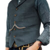 S5cb5040b1f9f45e9bce325e504e1e601g.jpg Wool Tweed Men's Suits Vest for Groomsmen Wedding Lapel Casual Slim Business Vests Sleeveless Waistcoat Male Gilet Homme Vests