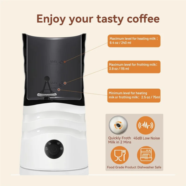ABKR-Frother Whisk For MMF-809 Electric Milk Steamer MMF-809-WH For Keurig K-Latte Single Serve K-Cup